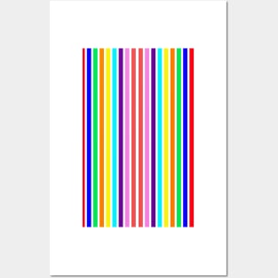 many colorful stripe pattern cell phone case Posters and Art